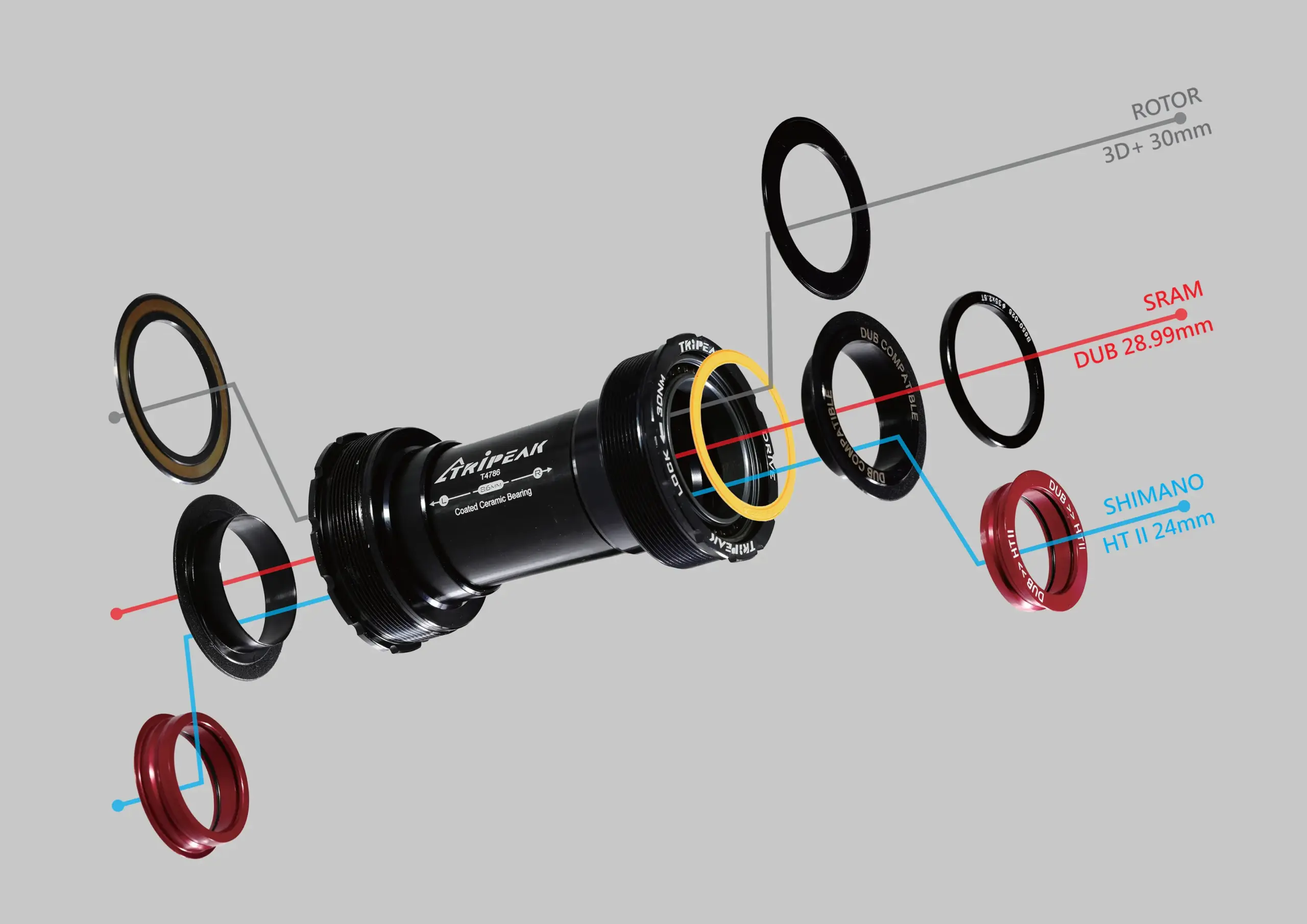 BB_3in1_TRIPEAK TRIPEAK 3-in-1 BOTTOM BRACKET - Image 1